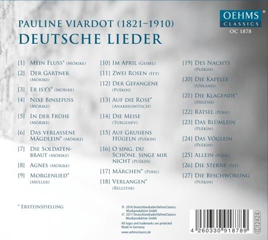Deutsche Lieder - CD Audio di Pauline Viardot - 2
