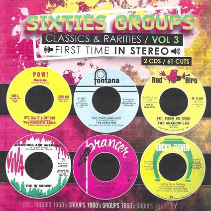 Sixties Groups Classics & Rarities Vol.3 - CD Audio