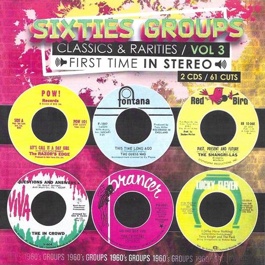 Sixties Groups Classics & Rarities Vol.3 - CD Audio