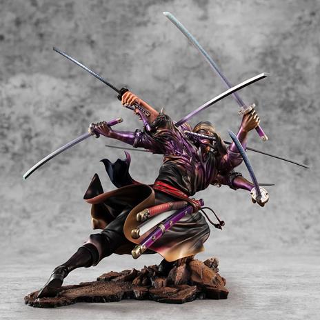 One Piece Excellent Model P.O.P PVC Statue SA-Maximum Roronoa Zoro Ver. Demon Spirit Kyuutouryuu Asura 17 cm - 2
