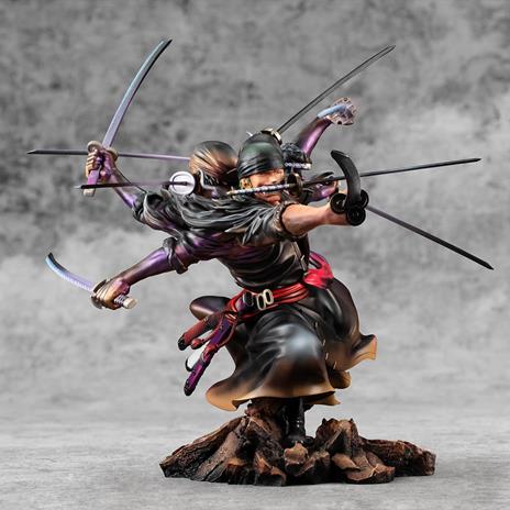 One Piece Excellent Model P.O.P PVC Statue SA-Maximum Roronoa Zoro Ver. Demon Spirit Kyuutouryuu Asura 17 cm - 4
