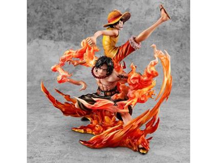 One Piece P.o.p Neo-maximum Pvc Statua Luffy & Ace Bond Between Brothers 20th Limited Ver. 25 Cm Megahouse