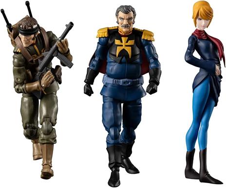 Mobile Suit Gundam G.m.g. Action Figures Con Vehicle Principality Of Zeon Team Ramba Ral Set 10 Cm Megahouse - 3