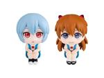 Evangelion: 3.0+1.0 Thrice Upon A Time Look Up Pvc Statua Rei Ayanami & Shikinami Asuka Langley 11 Cm (with Regalo) Megahouse