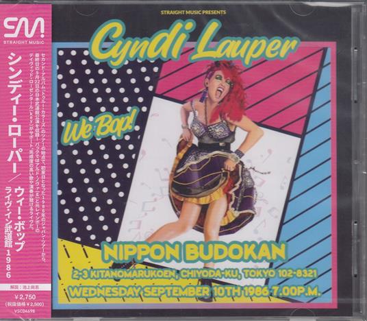 We Bop. Live In Budokan 1986 - CD Audio di Cyndi Lauper