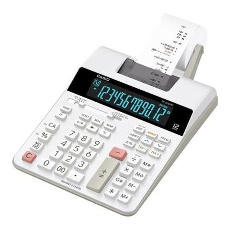 Calcolatrice da tavolo scrivente Casio FR-2650RC Bianco Display (cifre): 12 rete elettrica (L x A x P) 195 x 65 x 313 - 2