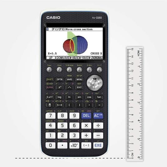 Casio FX-CG50 Calcolatrice Grafica senza CAS con Display a 65.000 Colori, Grafici 3D e Alimentazione a Batteria (4 x AAA) - 6