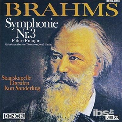 Symphony No.3 - CD Audio di Johannes Brahms