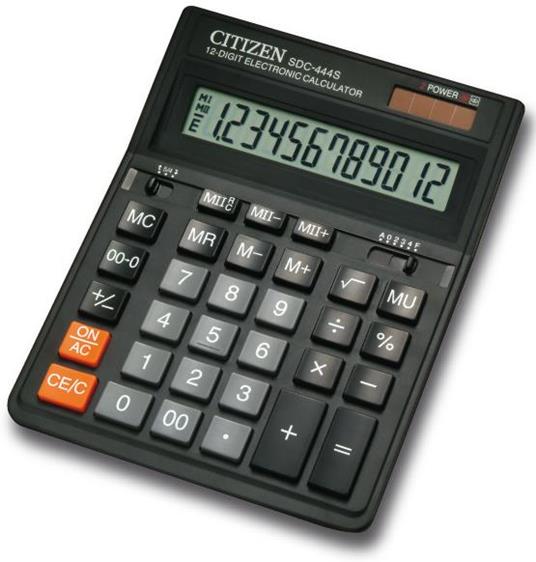 Calcolatrice Citizen SDC-4445 Nero