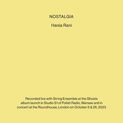 Nostalgia - CD Audio di Hania Rani