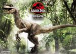 PRIME 1 STUDIO JURASSIC PARK VELOCIRAPTOR OPEN MOUTH ST STATUA