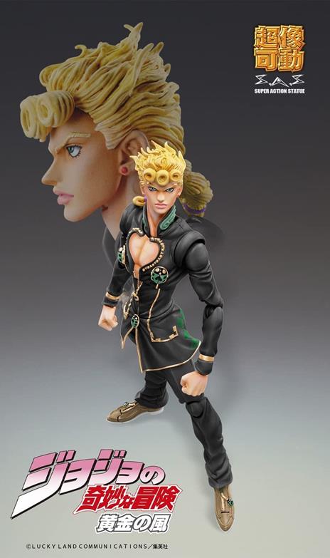 JoJo's Bizarre Adventure Part5 Super Action Action Figure Chozokado (Giorno Giovanna Ver. Black) 15 cm - 6