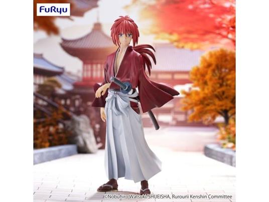 Rurouni Kenshin: Meiji Kenkaku Romantan Trio-try-it Pvc Statua Kenshin Himura 19 Cm Furyu