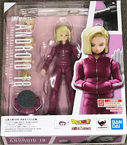FIGURA ANDROIDE 18 SAGA DE LA BATALLA ENTRE UNIVERSOS DRAGON BALL SUPER 14CM