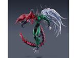 Yu-gi-oh! S.h. Monsterarts Action Figura Elemental Hero Flame Wingman 19 Cm Bandai Tamashii Nations