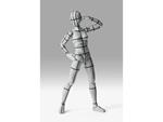 S.h.figuarts Action Figura Body-chan Sports Edition Wire Frame (gray Color Ver.) 15 Cm Bandai Tamashii Nations