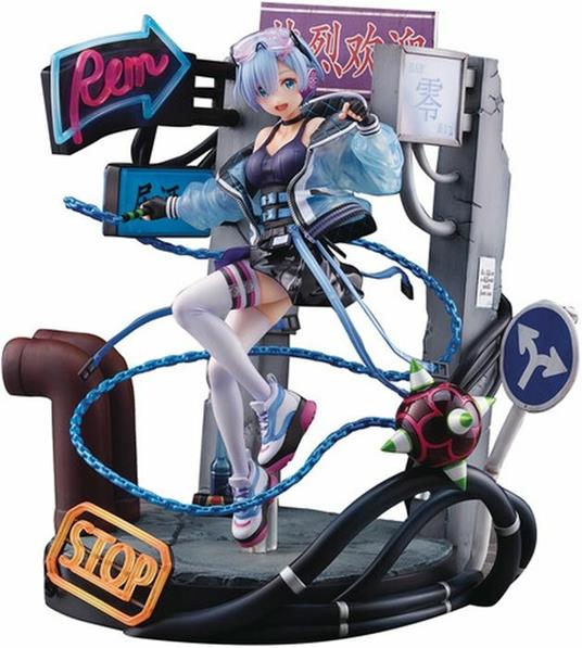 Re: Zero Starting Life In Another World Statua 1/7 Rem Neon City Ver. 27 Cm Estream