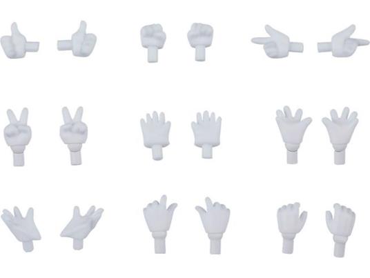 Original Character Parts For Nendoroid Bambola Figures Hand Parts Set Guanti Ver. (white) Good Smile Company