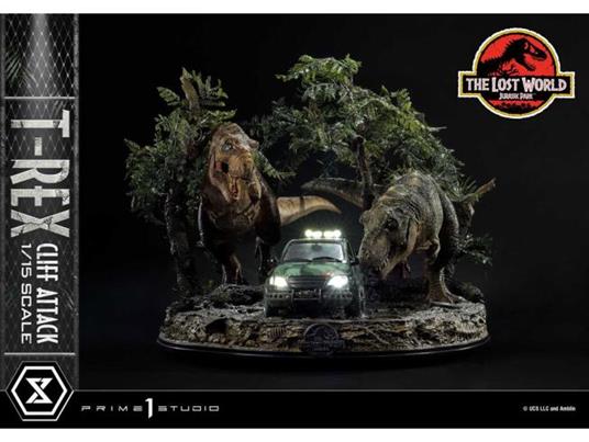 Jurassic World: The Lost World Statua 1/15 T-rex Cliff Attack 53 Cm Prime 1 Studio