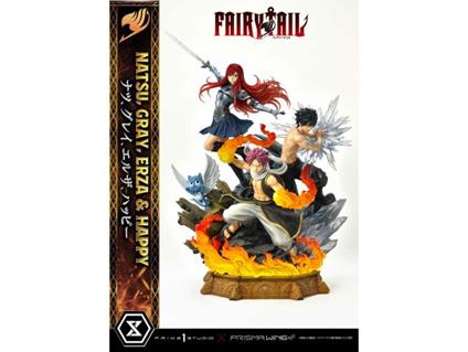 Fairy Tail Pvc Statua 1/7 Natsu, Gray, Erza, Happy 57 Cm Prime 1 Studio