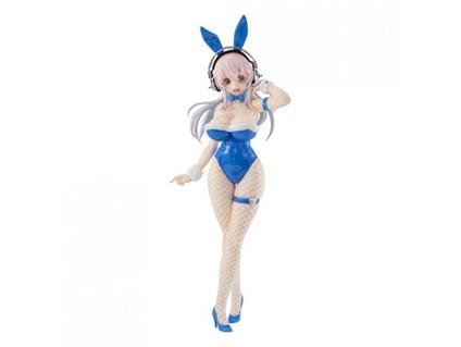 Super Sonico Bicute Bunnies Pvc Statua Super Sonico Blue Rabbit Ver. 30 Cm Furyu