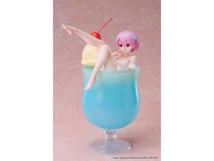 Re:zero Starting Life In Another World Pvc Statua 1/7 Ram Cream Soda Ver. 21 Cm Elcoco
