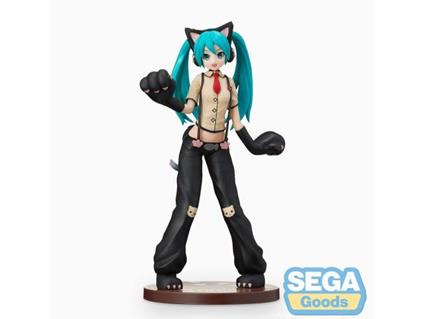 Hatsune Miku Project Diva Arcade Future Tone Statua Hatsune Miku Gatto 23Cm Sega