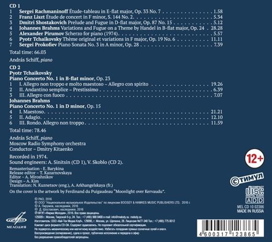 Piano Live - CD Audio di Andras Schiff,Dmitri Kitayenko,Moscow Radio Orchestra - 2