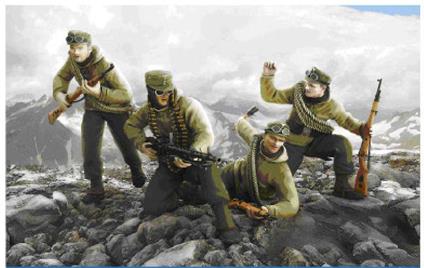 Geibirgsjaeger Division WWII Plastic Kit 1:35 Model Z3599