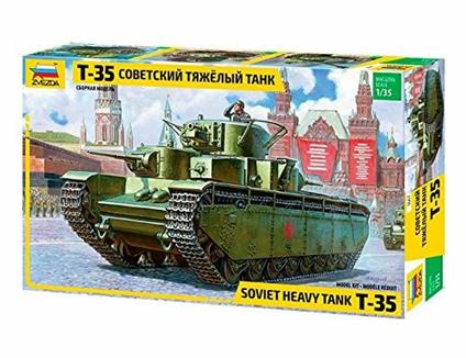 Carro armato T-35 Heavy Soviet tank 1/35. Zvezda 3667