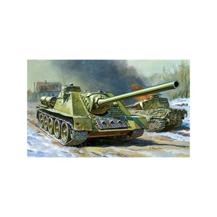 Carro armato Soviet self-propelled gun SU-100 1/72. Zvezda 5044