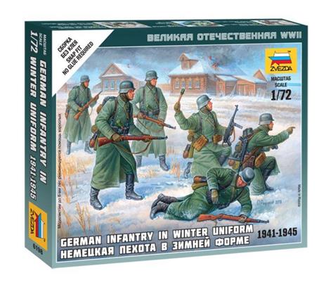 German Infantry WWII in Winter Uniform Plastic Kit 1:72 Model Z6198