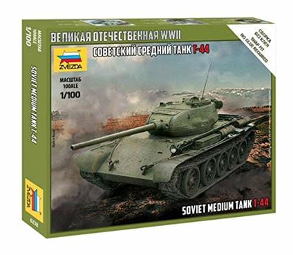 Carro armato T-44 Soviet Tank 1/100. Zvezda 6238