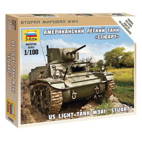 Modellino Carro Armato Us Light Tank M3A1 Stuart