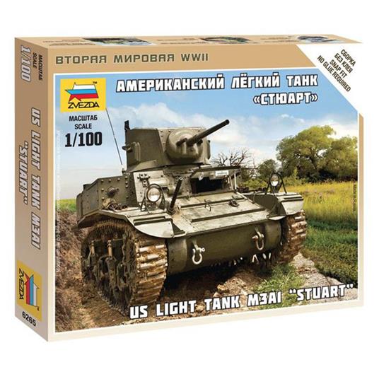 Modellino Carro Armato Us Light Tank M3A1 Stuart