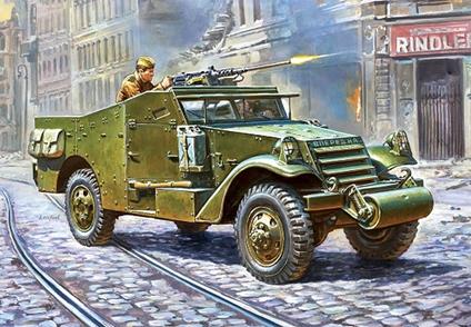 1/100 Soviet M-3 Scout Car with Machine Gun