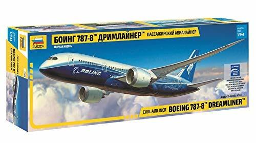 Zvezda 7008 Civil Airliner Boing 787-8 Dreamliner Kit 1:144 Modellino