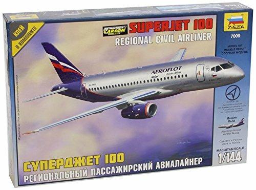 Aereo Sukhoi Superjet 100 Civil Airliner. Zvezda 7009