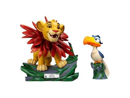 Disney Master Craft Statuas 2-pack Il Re Leone Little Simba & Zazu 31 Cm Beast Kingdom Toys