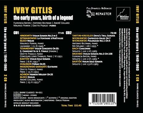 Early Years - CD Audio di Ivry Gitlis - 2
