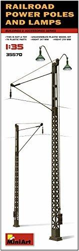 Railroad Power Poles & Lamps 1/35. Mini Art MA35570