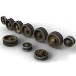Modellino Set Ruote T-34 Periodo 1942-43