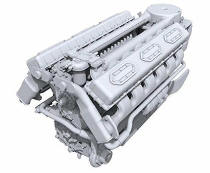 V-54 Engine 1/35. Mini Art MA37006