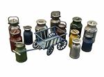 Bidoni latte con carrello 1/35. Mini Art MA35580
