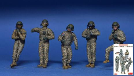 U.S. Tank Crew Figure Plastic Kit 1:35 Model Min37005