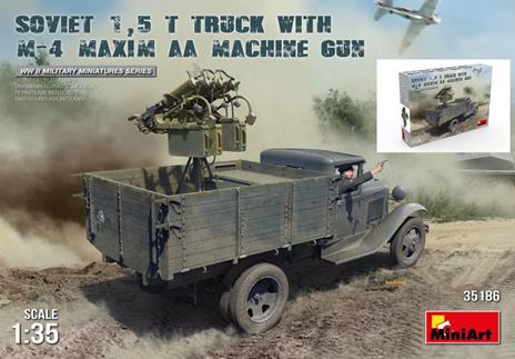 Soviet 15T Truck W/M-4 Maxim Aa Machine Gun (1:35)
