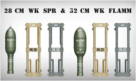 German Rockets 28cm Wk Spr & 32cm Wk Flamm Scala 1/35 (MA35316) - 3