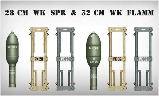 German Rockets 28cm Wk Spr & 32cm Wk Flamm Scala 1/35 (MA35316) - 3