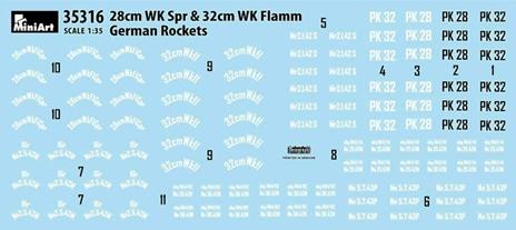 German Rockets 28cm Wk Spr & 32cm Wk Flamm Scala 1/35 (MA35316) - 5