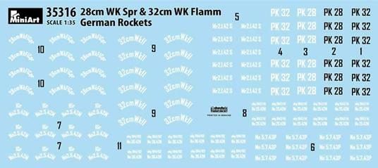 German Rockets 28cm Wk Spr & 32cm Wk Flamm Scala 1/35 (MA35316) - 5